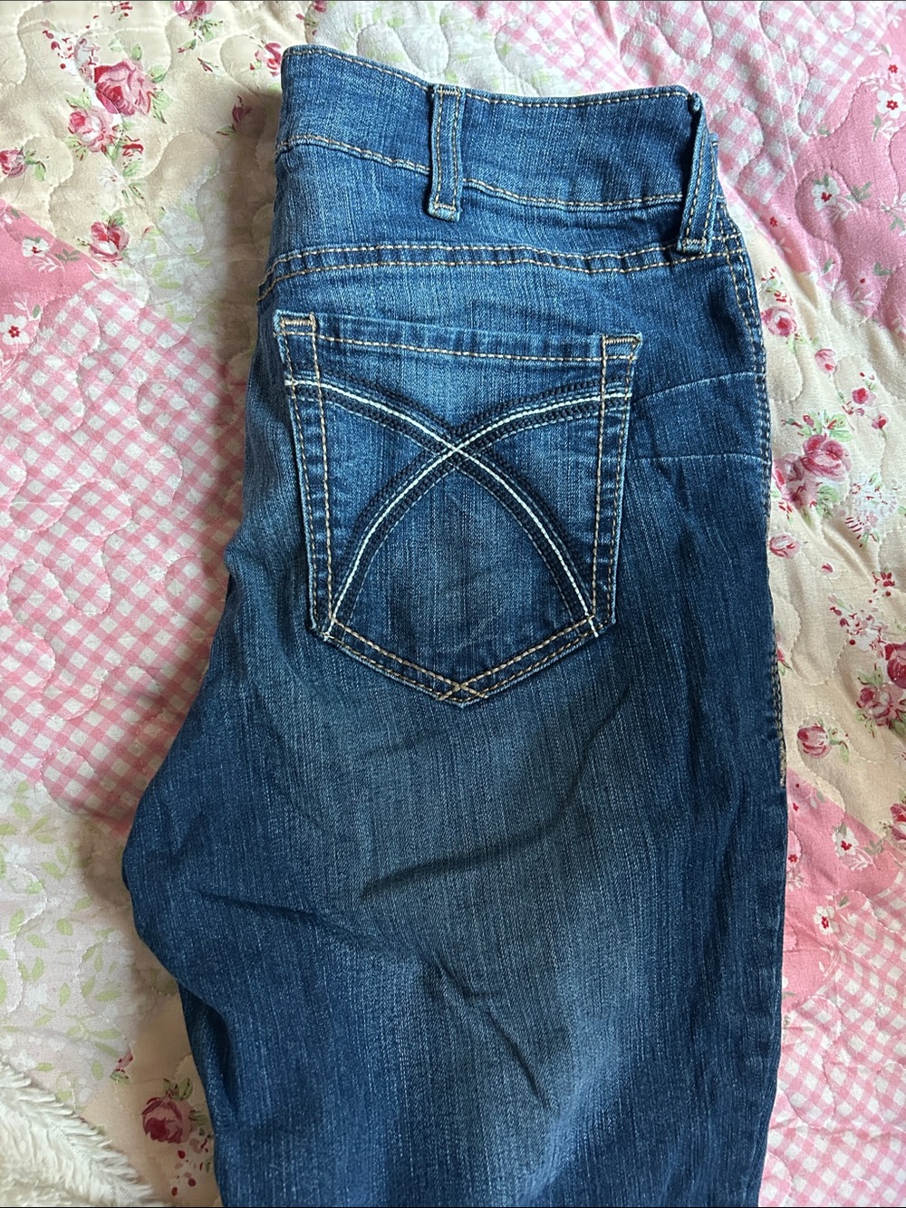 Ariat Mid-Blue bootcut Women's Jeans with Contrast Stitching